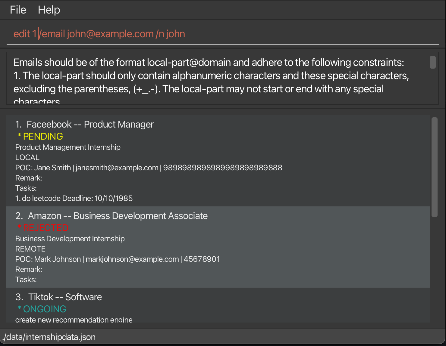 Incorrect prefix recognised as argument